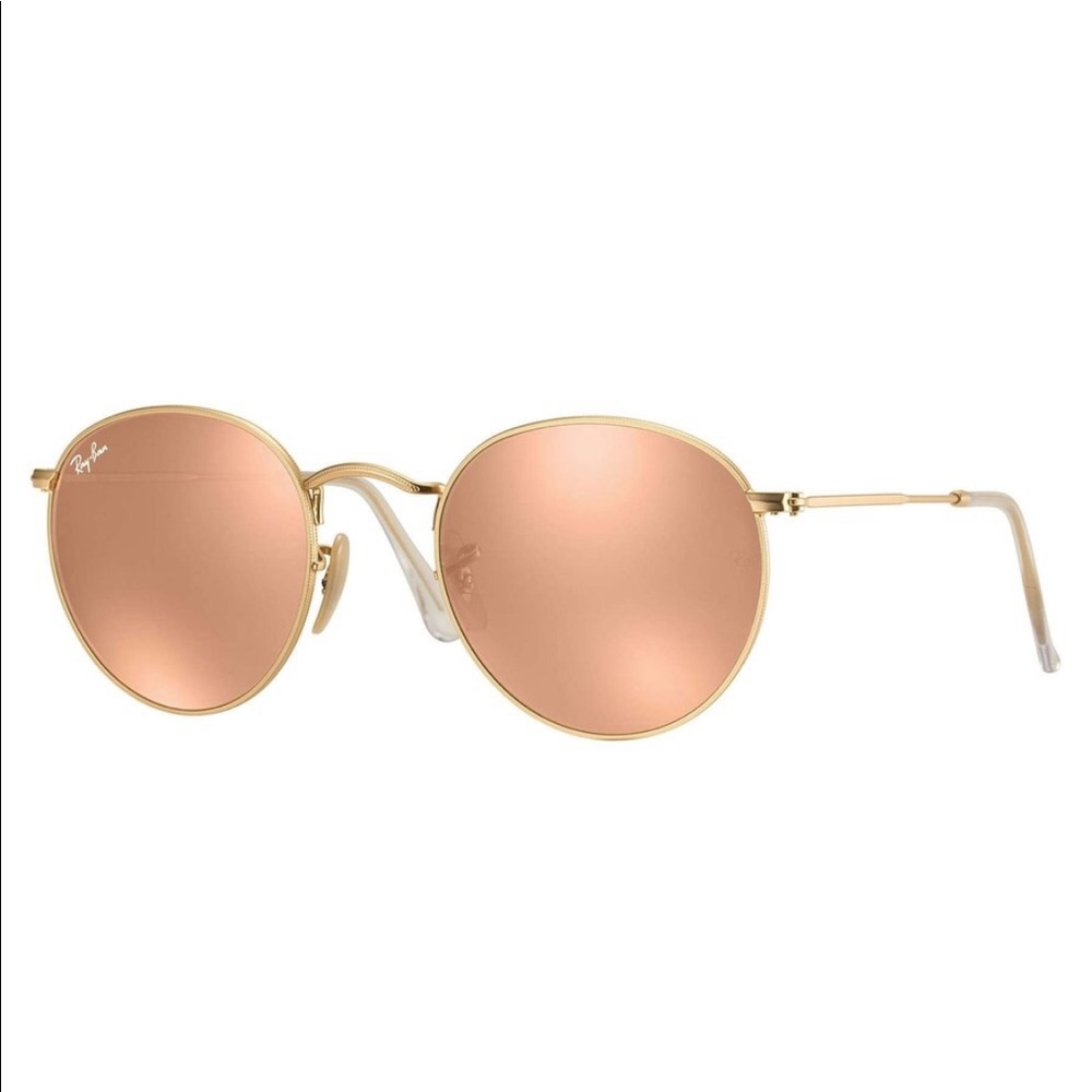 🚨Authentic Ray Bans🚨pink round metal sunglasses
